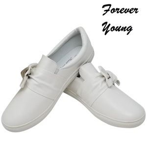 Women's Fashion Bow Walking Shoes, SN-2801, White